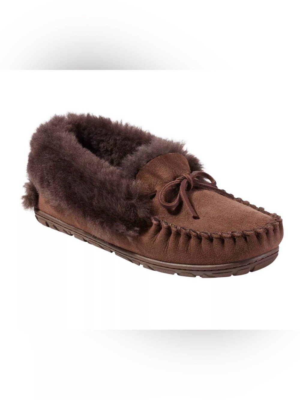 L.L. Bean Women's Wicked Good Moccasins Slippers Brown Size 7.5